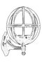 Opviq BAP-68080-BSY-M1 Lámpara de Pared Exterior Negra